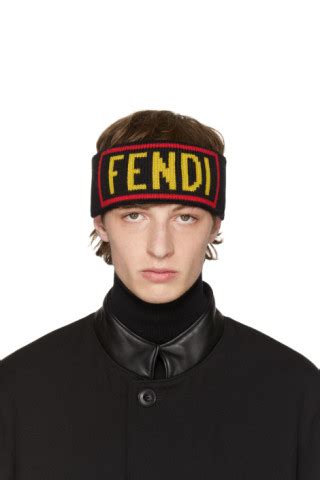 fendi headband white and black|fendi headband ssense.